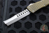 Microtech Combat Hellhound Razor OTF Knife- Apocalytptic Earth Frag Handle- Apocalyptic Plain Edge Blade 219R-10 APFRAES