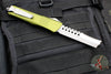 Microtech Combat Hellhound Razor OTF Knife- OD Green Handle- Apocalyptic Plain Edge Blade 219R-10 APODS
