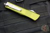 Microtech Combat Hellhound Razor OTF Knife- OD Green Handle- Apocalyptic Plain Edge Blade 219R-10 APODS