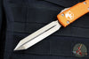Microtech Ultratech OTF Knife- Spartan Edge- Orange Handle- Bronzed Blade 223-13 OR