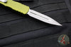 Microtech Dirac- Double Edge- OD Green Handle- Apocalyptic Blade HW 225-10 APOD