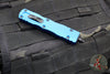 Microtech Dirac OTF Knife- Double Edge- Blue Handle- Black Blade HW 225-1 BL