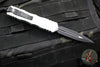 Microtech Dirac OTF Knife- Double Edge- Clear Finished Handle- Black Blade 225-1 CR