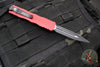 Microtech Dirac OTF Knife- Double Edge- Red Handle- Black Blade HW 225-1 RD