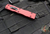 Microtech Dirac OTF Knife- Double Edge- Red Handle- Black Blade HW 225-1 RD