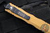 Microtech Dirac OTF Auto Knife- Double Edge- Tan Handle- Black Blade HW 225-1 TA