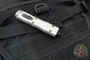 Microtech Dirac OTF Knife- Double Edge- Titanium Grey Handle- Black Blade and HW 225-1 TG