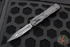 Microtech Dirac OTF Knife- Double Edge- Tactical- Black Part Serrated Blade 225-2 T