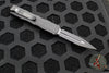 Microtech Dirac OTF Knife- Double Edge- Tactical- Black Part Serrated Blade 225-2 T