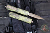 Microtech Dirac Delta OTF Knife- Bazooka Green Hex Camo Finished Handle- Bronzed Apocalyptic Finished Blade 227-13 APBOHXCS