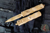 Microtech Dirac Delta OTF Knife- Double Edge- Sand Dune Camo Finished Handle- Sand Dune Camo Finished Full Serrated Edge Blade 227-3 DUCS