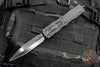 Microtech Dirac Delta OTF Knife- Double Edge- Shadow Edition- Black Handle- DLC Black Blade 227-1 DLCTSH