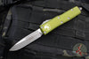 Microtech UTX-85 OTF Auto Knife- Single Edge- OD Green Handle- Apocalyptic Blade 231-10 APOD