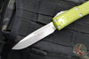Microtech UTX-85 OTF Auto Knife- Single Edge- OD Green Handle- Apocalyptic Blade 231-10 APOD
