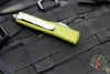 Microtech UTX-85 OTF Auto Knife- Single Edge- OD Green Handle- Apocalyptic Blade 231-10 APOD