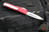 Microtech UTX-85 OTF Knife- Double Edge- Merlot Red With Stonewash Blade 232-10 MR