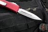 Microtech UTX-85 OTF Knife- Double Edge- Merlot Red With Stonewash Blade 232-10 MR