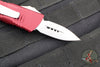 Microtech Mini Troodon OTF-Double Edge- Merlot Red Handle- Stonewash Blade 238-10 MR