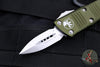 Microtech Mini Troodon OTF-Double Edge- OD Green With Stonewash Blade 238-10 OD