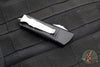 Microtech Mini Troodon OTF Knife- Double Edge- Black Handle- Stonewash Part Serrated Blade 238-11
