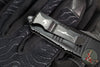 Microtech Mini Troodon OTF Knife- Double Edge- Damascus Blade with Ringed HW 238-16 CFS SN168