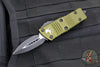 Microtech Mini Troodon OTF Knife- Double Edge- OD Green Handle- Black Blade 238-1 OD
