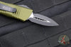 Microtech Mini Troodon OTF Knife- Double Edge- OD Green Handle- Black Blade 238-1 OD