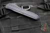 Microtech Cypher MK7- Double Edge- Tactical- Black Handle- Double Full Serrated Black Blade 242M-D3T 2018
