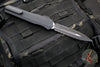 Microtech 2018 Cypher OTF Knife- SMOOTH Body- Tactical- Double Edge- Black Handle- Black Part Serrated Blade 242S-2 T