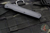 Microtech 2018 Cypher OTF Knife- SMOOTH Body- Tactical- Double Edge- Black Handle- Black Part Serrated Blade 242S-2 T