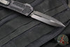 Microtech Scarab II Black Double Edge Shadow DLC Full Serrated Blade and DLC HW 280-3 DLCTSH
