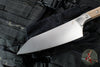 Microtech Cutlery- Chef 8"- Bead Blast Titanium Bolster- Various G-10 Handles- Stonewash Blade 3000B-10