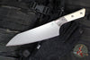 Microtech Cutlery- Chef 8"- Bead Blast Titanium Bolster- Various G-10 Handles- Stonewash Blade 3000B-10
