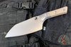 Microtech Cutlery- Santoku 6"- Bead Blast Titanium Bolster- Various G-10 Handles- Stonewash Blade 3200B-10