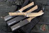 Microtech Cutlery- Steak Knife Set of Four 4.5"- Various G-10 Handles- Stonewash Blade 3600-10
