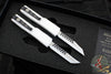 Microtech UTX-70 OTF Knife Set- Hellhound & Warhound- Stormtrooper Finished Handle- Apocalyptic Bronze Finished Blade 419-1 SETSTDS