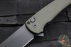Protech Malibu Flipper- Reverse Tanto-  Green Dragon Scale Patterned Handle- Black DLC Finished Blade- Black HW 5236-Green