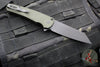 Protech Malibu Flipper- Reverse Tanto-  Green Dragon Scale Patterned Handle- Black DLC Finished Blade- Black HW 5236-Green