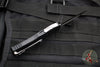 Microtech Hera OTF Knife- Frag- Double Edge- Black Frag Handle- Stonewash Plain Edge 702-10 FRS