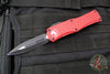 Microtech Hera- Double Edge- Red Handle With Black Plain Edge Blade 702-1 RD