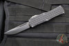 Microtech Hera OTF Knife- Shadow- Single Edge- Black Frag Handle- Black DLC Plain Edge 703-1 DLCTFRSH