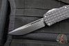 Microtech Hera OTF Knife- Shadow- Single Edge- Black Frag Handle- Black DLC Plain Edge 703-1 DLCTFRSH