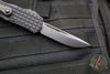Microtech Hera OTF Knife- Shadow- Single Edge- Black Frag Handle- Black DLC Plain Edge 703-1 DLCTFRSH