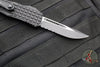 Microtech Hera OTF Knife- Frag- Tactical- Single Edge- Black Frag Handle- Black Part Serrated Edge 703-2 TFRS
