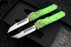 Microtech UTX-85 OTF Knife- Zombietech Two Knife Set- Hellhound And Warhound Edge-Zombietech Finish handle- Stonewash Blade 719-10 SETZTS