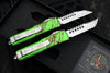 Microtech UTX-85 OTF Knife- Zombietech Two Knife Set- Hellhound And Warhound Edge-Zombietech Finish handle- Stonewash Blade 719-10 SETZTS