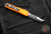 Microtech UTX-85 OTF Knife- Hellhound Edge- Orange Handle- Black Blade 719-1 ORS