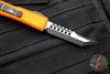 Microtech UTX-85 OTF Knife- Hellhound Edge- Orange Handle- Black Blade 719-1 ORS
