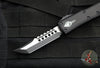 Microtech UTX-85 OTF Knife- Hellhound Edge- Tactical- Black Handle- Black Blade- Black Hardware 719-1 TS