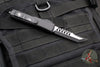 Microtech UTX-85 OTF Knife- Hellhound Edge- Tactical- Black Handle- Black Blade- Black Hardware 719-1 TS